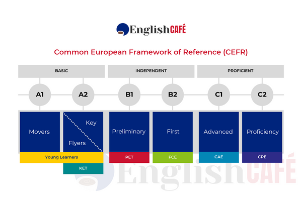 niveles en clases de inglés